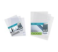 Favorit 100460046 Cartellina Aperta A L Spessore Top Formato Interno 22X30 Cm Trasparente, Confezione Da 25 Pz. & Cartellina A L Formato Interno 22X30 Cm Finitura Liscia, Confezione Da 50 Pz.