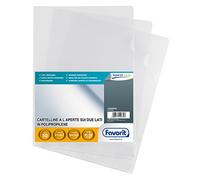 Favorit 100460049 - Buste a L Pratic a Buccia D'Arancia, 21 x 29.7 cm, Trasparente