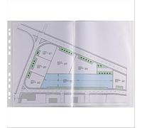 Favorit 100460069 - Buste a Foratura Universale 25 Buste, 42 x 30 cm, Trasparente