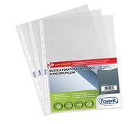 FAVORIT - 100460120 - Buste forate Special PP - Superior - liscia - 22 x 30 cm - trasparente - Favorit - conf. 50 pezzi - 37636 - Conf. da 1 Pz. - 100460120