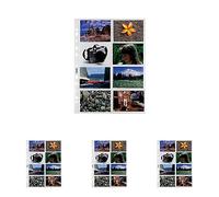 Favorit 100460145 - Busta Porta Foto 16 Tasche, 10 x 7 cm, Trasparente (Confezione da 4)