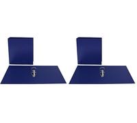 Favorit 100460402 - Raccoglitore con 2 Anelli, 50 mm, Blu (Confezione da 2)