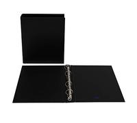 Favorit 100460403 Raccoglitore Formato Interno 15 x 21 cm, 4 Anelli Diametro 25 mm, Nero