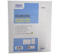 Favorit 100460459 - Raccoglitore con Tasca Personalizzabile 22 x 30 cm, 2 Anelli a D Altezza 30 mm, Bianco