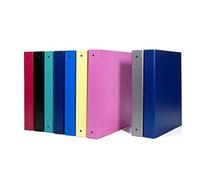 Favorit 100460532 Raccoglitore Formato Interno 22 x 30 cm, 4 Anelli a "D" H 50 mm, Nero