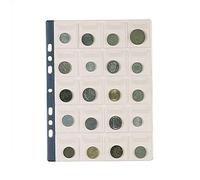 Favorit 100500066 - Buste Foratura Universale Portamonete 20 Tasche, 20 cm, Trasparente