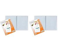 Favorit 100735231 - Portalistino Personalizzabile 70 Buste, 22 x 30 cm, Trasparente (Confezione da 2)