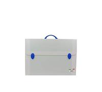 Favorit 2000, PF140304 Valigetta Every Line 03, Formato 38.5 x 52.5 x 8 cm in Polionda Neutro con 2 Chiusure, Accessori in Colori Assortiti