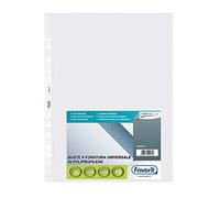 Favorit Buste Perforate 25 Pezzi – 25x35 cm Lucide Alto Spessore Trasparenti