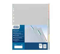 FAVORIT - 400006687 - Separatore - 6 tacche personalizzabili - PPL - 22x30 cm - grigio - Favorit - 37496 - Conf. da 1 Pz. - 400006687