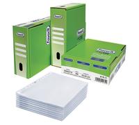 FAVORIT - 400052719 - Buste forate La 500 - Linear - liscio - 22 x 30 cm - trasparente - Favorit - conf. 500 pezzi - 80575 - Conf. da 1 Pz. - 400052719