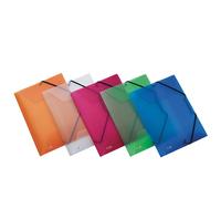 FAVORIT - 400066839 - Cartella 3 lembi con elastico angolare Lumina - 24 x 32cm - dorso 2,5 cm - PP - colori assorititi - Favorit - 86575 - Conf. da 20 Pz. - 400066839