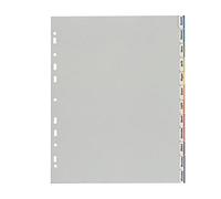 FAVORIT - 400006688 - Separatore - 12 tacche personalizzabili - PP - 22x30 cm - grigio - Favorit - 37497 - Conf. da 1 Pz. - 400006688