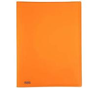 Favorit 400102288 Portalistino Neon con 60 Buste Formato Interno 22X30 cm, Arancio Fluo