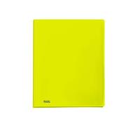 Favorit 400102291 Portalistino Neon con 60 Buste Formato Interno 22X30 cm, Giallo Fluo