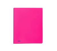 Favorit 400102292 Portalistino Neon con 20 Buste Formato Interno 22X30 cm, Fucsia Fluo