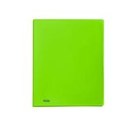 Favorit 400102295 Portalistino Neon con 20 Buste Formato Interno 22X30 cm, Verde Fluo