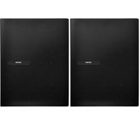 Favorit 400113810 Portalistino Matrix con 40 Buste Lisce, Formato Interno 22 x 30 cm, Nero (Confezione da 2)