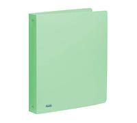 Favorit 400116643 Raccoglitore Polipropilene P@STEL 22X30 4 Anelli Tondi Diametro 30 mm, Smeraldo pastello