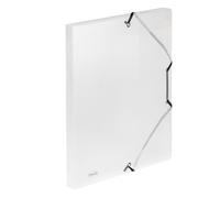 FAVORIT - 400116647 - Cartella 3 lembi con elastico angolare Lumina - 24 x 32cm - dorso 2,5 cm - PP - trasparente - Favorit - 86577 - Conf. da 1 Pz. - 400116647