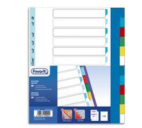 FAVORIT - 400132502 - Divisori Neutri a 12 tacche - PP - A4 maxi - colori assortiti - Favorit - 89341 - Conf. da 1 Pz. - 400132502