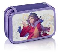 Favorit Astuccio 3 Scomparti Manga, 20x13x7,5 cm, con Cancelleria