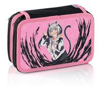 Favorit Astuccio 3 Scomparti Manga con Cancelleria, 20x13x7,5 cm