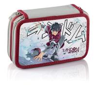 Favorit Astuccio 3 Scomparti Manga con Cancelleria, 20x13x7,5 cm