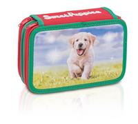 Favorit, Astuccio 3 scomparti per la scuola, 20 x 13 x 7.5cm, Sweet Puppies Verde e Rosso