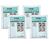 Favorit Busta Porta Foto 8 Tasche, 10 x 15 cm, Trasparente (Confezione da 4)