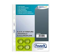 Buste forate Special PP - Superior - liscio - 15x21 cm - trasparente - Favorit - conf. 25 pezzi