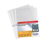 Buste trasp. a foratura universale FAVORIT buccia d'arancia superior 22x30 cm conf. da 50 - 100460122