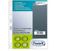 Favorit buste forate interni listino liscie A5 15 x 21 cm -10 conf. da 25 pezzi