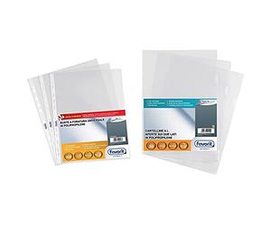 Favorit Buste Perforate, Buccia D'Arancia, Spessore Leggero, 22 X 30 Cm, 200 Pezzi, Trasparenti & 100460050 - Buste A L Pratic A Buccia D'Arancia, 22 X 30 Cm, Trasparente