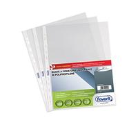 Favorit Buste Perforate, Leggere, 22 x 30 cm, 100 Pezzi, Trasparenti