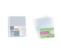 Favorit Buste Perforate, Lucide, Alto Spessore, 22 x 30 cm, 100 Pezzi, Trasparen