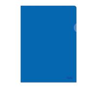 Favorit, Cartelline a L 25 pezzi, formato 22x30 cm con almeno il 30% di polietilene Bio Based, alto spessore di colore blu