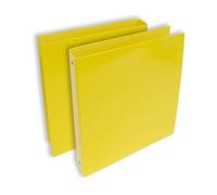 Favorit Cf 2 Raccoglitori ad Anelli Sprint in Cartone, 22 x 30cm, 4 Anelli Tondi da 30mm, colore giallo