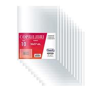 Favorit Coprilibri Formato Maxi 36 x 57 Trasparenti, Finitura Liscia, Conf. da 10 pezzi