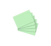 Favorit Herlitz - Cartoncini per Appunti, Formato A4/A5/A6/A7/A8, 100 Pezzi A8 a Righe. A8 liniert Verde