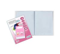 Favorit, Portalistini Personalizzabile, 10 Buste Lisce, Tasca Frontale, 22 x 30cm, Trasparente