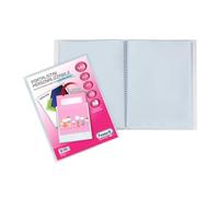 Favorit, Portalistini Personalizzabile, 140 Buste Lisce, Tasca Frontale, 22 x 30cm, Trasparente