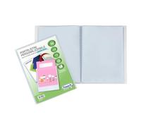 Favorit, Portalistini Personalizzabile, 50 Buste Lisce, Tasca Frontale, 22 x 30cm, Trasparente