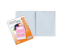 Favorit, Portalistini Personalizzabile, 70 Buste Lisce, Tasca Frontale, 22 x 30cm, Trasparente