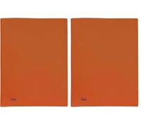 Favorit, Portalistino, 50 Buste Lisce, 22 x 30cm, Arancione (Confezione da 2)