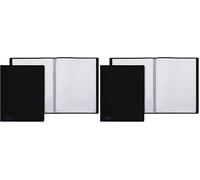 Favorit, Portalistino, 50 Buste Lisce, 22 x 30cm, Nero (Confezione da 2)