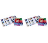 Favorit Portalistino con Buste Fisse e Tasca Frontale Personalizzabile - Fogli 30 trasparenti con 9 tasche per foglio - 22x30 cm A4 (Confezione da 2)