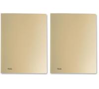 Favorit Portalistino Metal 40 buste 22x30 Oro metallizzato (Confezione da 2)