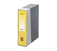 Favorit Raccoglitore documenti Unico con Custodia, 1 Pezzo, Formato Interno 23 x 30 Dorso 5 cm, Giallo