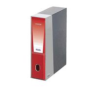 Favorit Raccoglitore documenti Unico con Custodia, 1 Pezzo, Formato Interno 23 x 30 Dorso 5 cm, Rosso